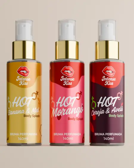 Kit 3 Body Splash Intense Kiss