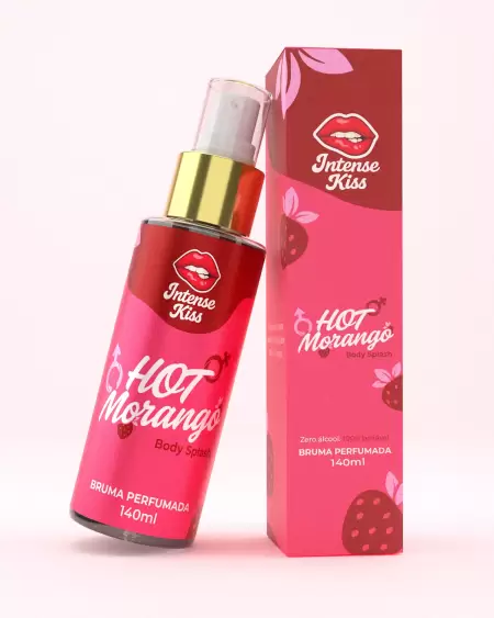 Body Splash Hot - Morango 140ml